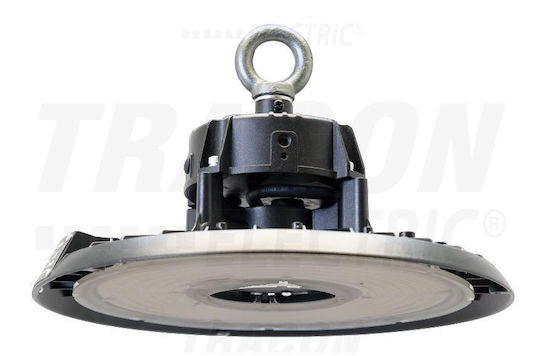 Tracon Electric Φωτιστικό Καμπάνα 100W Φυσικό Λευκό με Ενσωματωμένο LED Μαύρο
