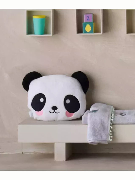 Kentia Παιδικό Διακοσμητικό Μαξιλάρι Puffin Whiteblack Λευκό 35x30εκ.