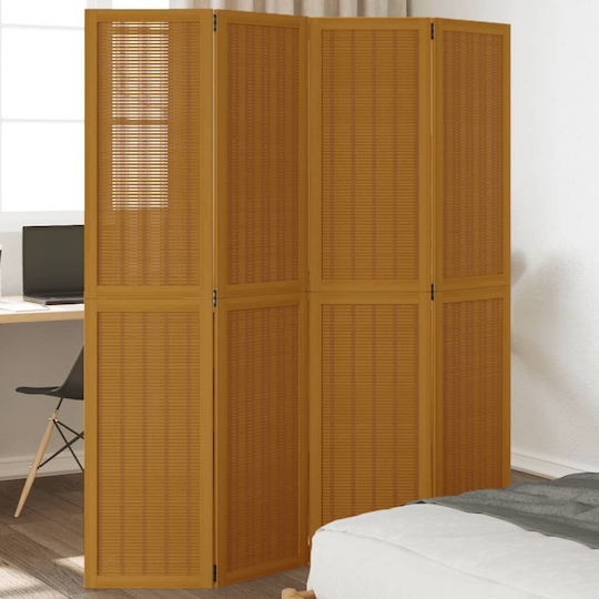 vidaXL Decorativ Paravan Lemn cu 4 Panouri 140x180cm