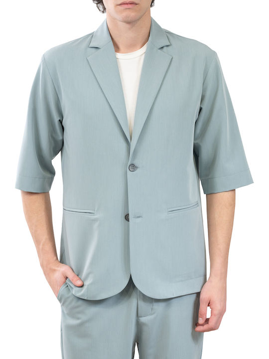 Vittorio Artist Long Sleeve Linen Overshirt Green