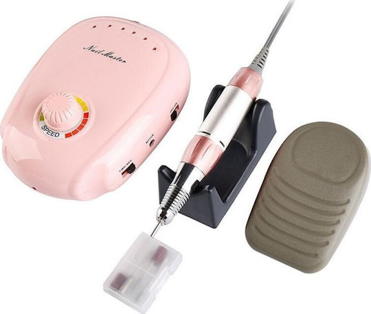 Nagelfräser Strom 20W Rosa mit Pedal mit 35000 Umdrehungen pro Minute