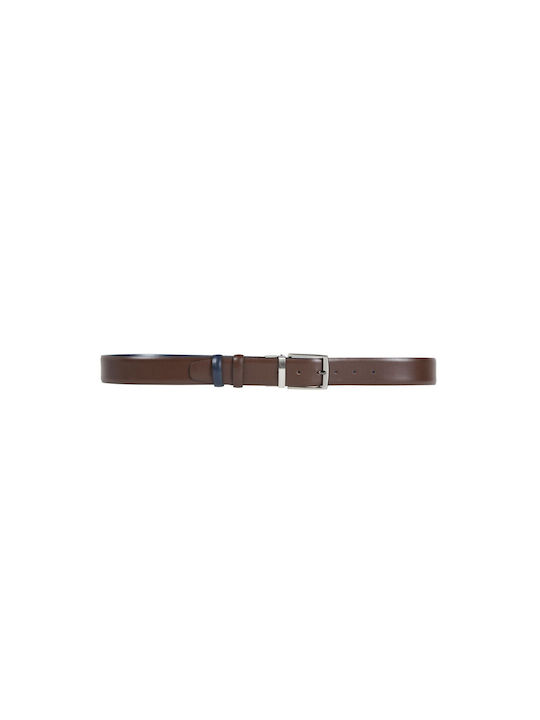 Rococo Men's Leather Belt Blue