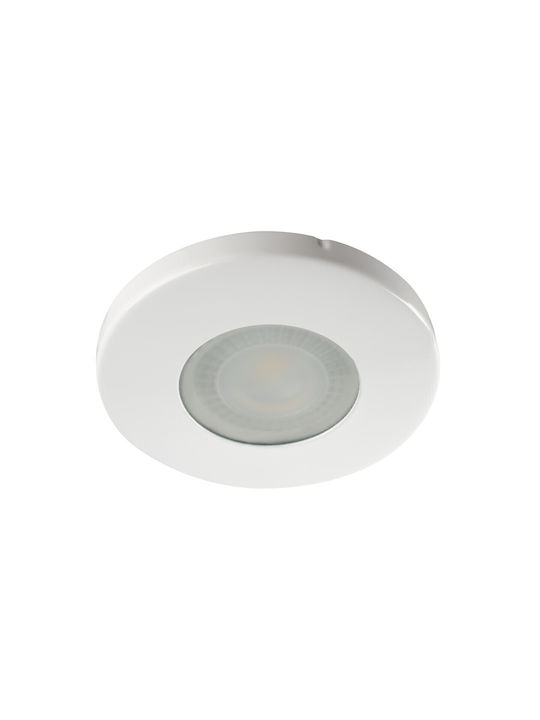 Kanlux Metalic Spot Încorporat cu Soclu GX5.3 Alb 8x8cm. 1buc