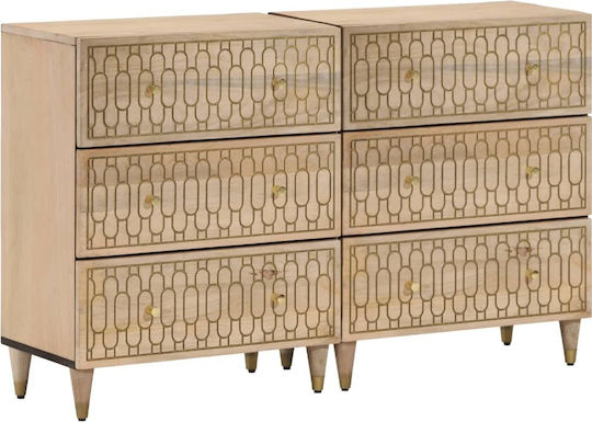 Мебели за съхранение Мангова дървесина Mango Massif 60x33x75см