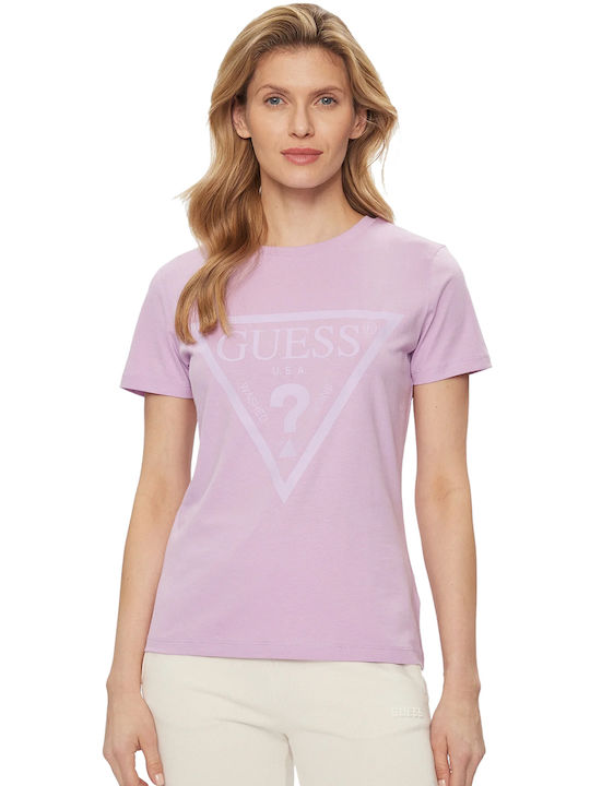 Guess 'adele' Damen Bluse Lilac Forever