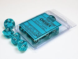 Chessex Zaruri Translucide Teal Dungeons & Dragons