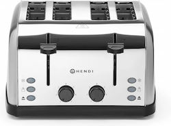 Toaster 4 Slots 1500W Inox