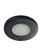 Kanlux Metalic Spot Încorporat cu Soclu GX5.3 Negru 8x8cm. 1buc