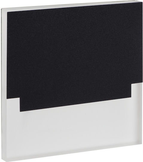 Kanlux Modern Lamp Wall with Integrated LED and Natural White Light Black 6x7.5x6cm