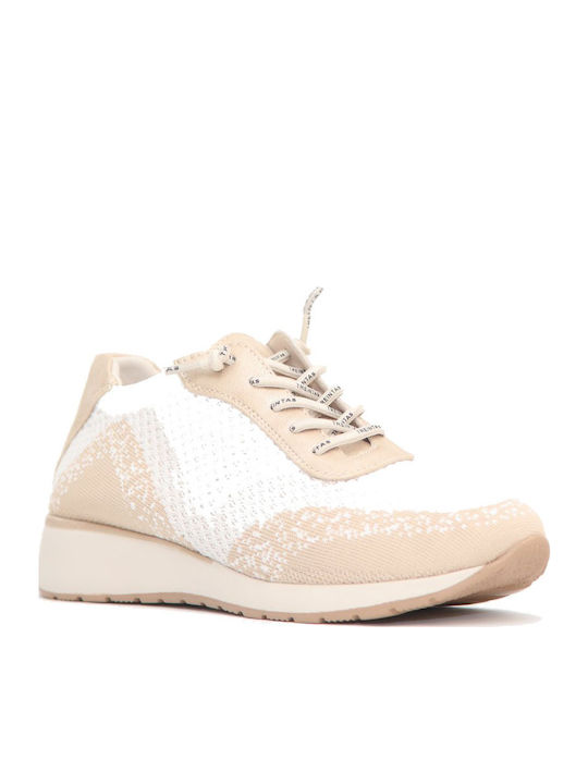 Treintas Shoes Γυναικεία Ανατομικά Sneakers Μπεζ