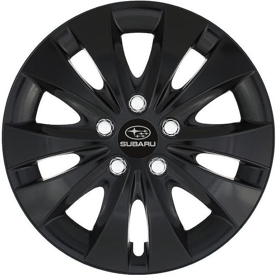 Jestic Set Capace de Roți Auto Storm X Compatibilitate Subaru 4 Bucăți 15 Negru