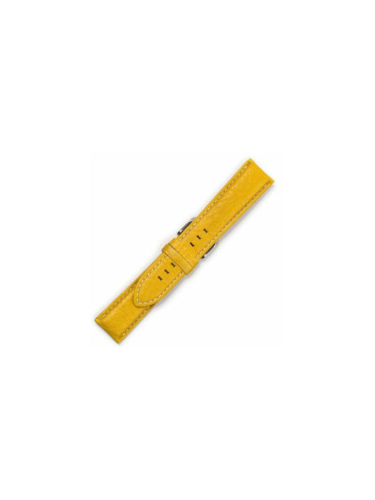 KOSTELO Leather Strap Yellow 22mm