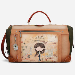 Anekke Artificial Leather Sack Voyage Beige 49x22cm