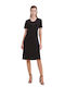 Giota Sommer Midi Kleid Black