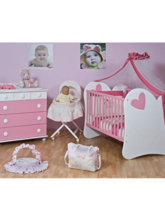 Asterias Bebe Полиморфна Люлка Сърце Бяла