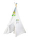 MalPlay Kids Indian Teepee Play Tent 108646 for 3+ years White