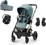 Cybex Balios S Lux Κάθισμα Aton B2 Verstellbar 3 in 1 Baby Kinderwagen Geeignet für Neugeborene Sky Blue