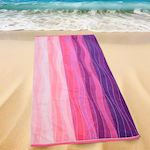 Lino Home Beige Beach Towel 180x90cm