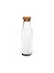 Max Home Bottle Water Glass with Cork Transparent 1000ml