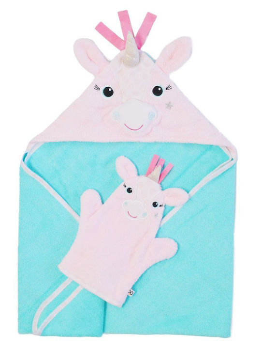 Zoocchini Baby Bath Towel Hooded 77x77cm Zoocchini Baby Bath Towel Hooded 77x77cm