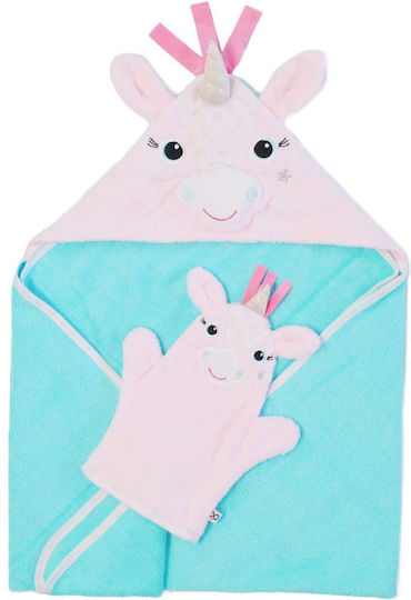 Zoocchini Baby-Badetuch mit Kapuze 77x77cm