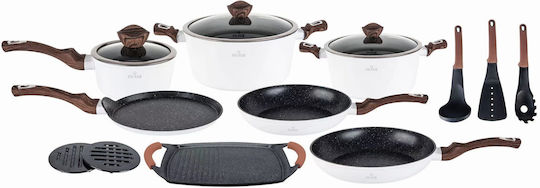 Zilner Kochgeschirr-Set aus Aluminiumguss 15-teilig
