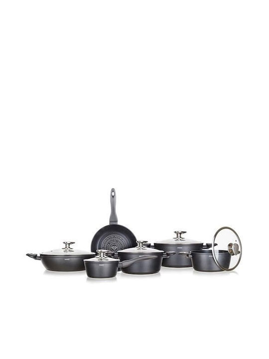 Banquet Cookware Set of Stainless Steel with Non-stick Coating 11pcs