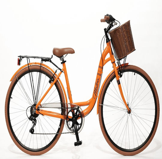 Matrix Florida 28" Orange Fahrrad Stadt mit 6 Gängen