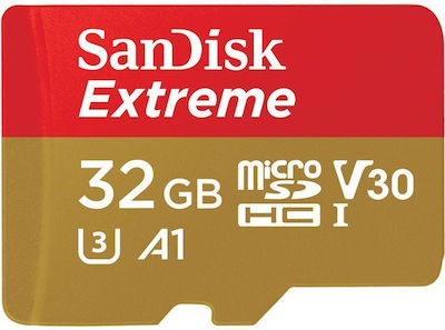 Sandisk Extreme microSDHC 32GB Klasse 10 U3 V30 A1 UHS-I