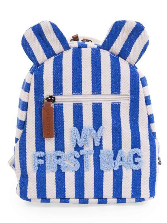 Backpack My First Bag Stripes Electric Blue Light Blue Childhome