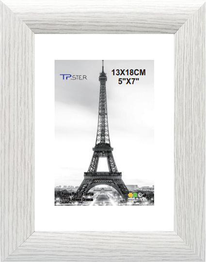 Tpster Κορνίζα με Λευκό Πλαίσιο Ξύλινη 13x18 Tpster Κορνίζα με Λευκό Πλαίσιο Ξύλινη 13x18