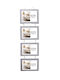 Tpster Wooden Photo Frame with Gray Frame