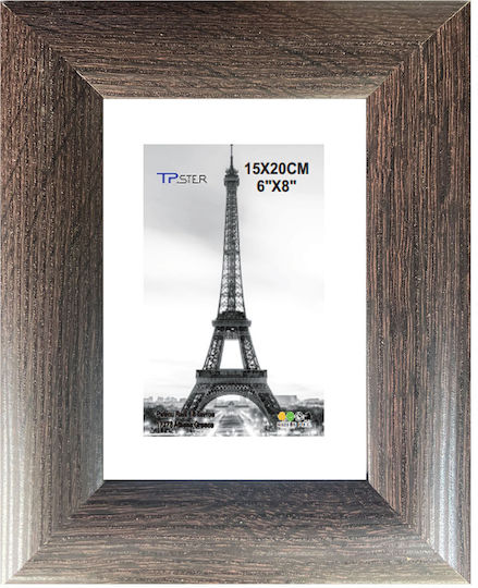 Tpster Wooden Photo Frame With Brown Frame
