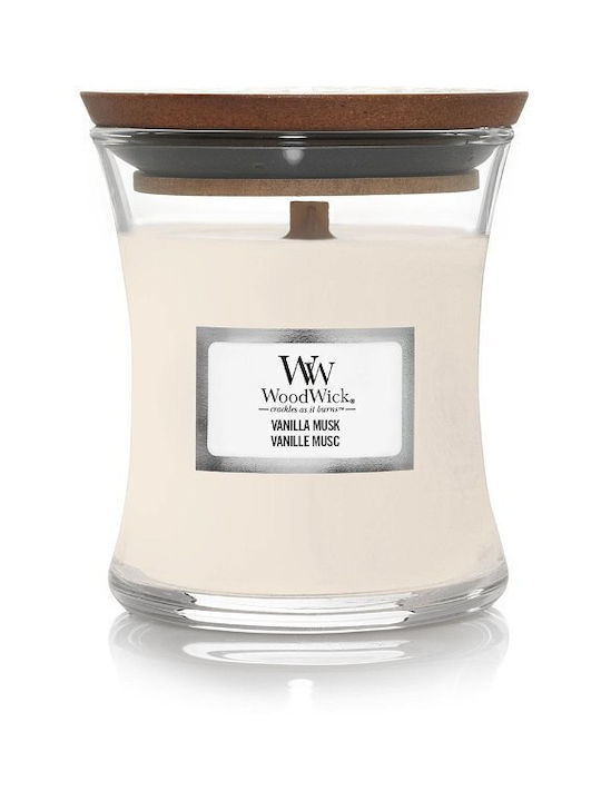 WoodWick Scented Candle Jar with Scent Vanilla Musk 85gr 1pcs