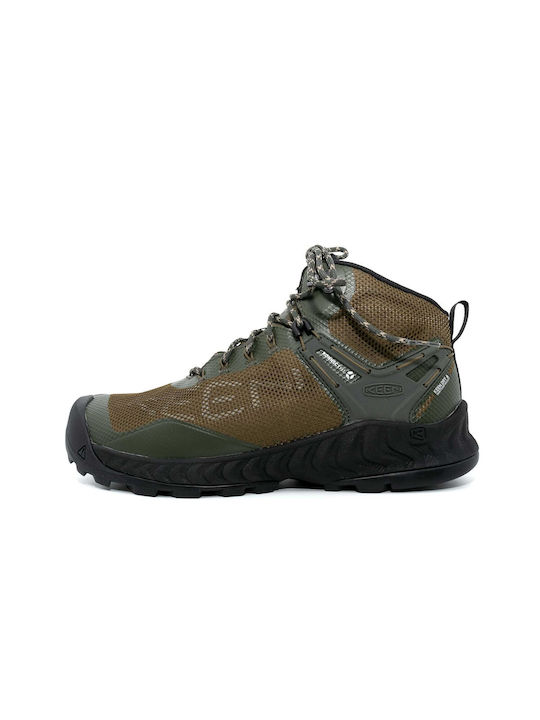 Keen Nxis Evo Herren Wanderstiefel Wasserdicht Grün