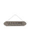 Uncle George Handmade Wall Sign Black made of Wood 36x1x8cm
