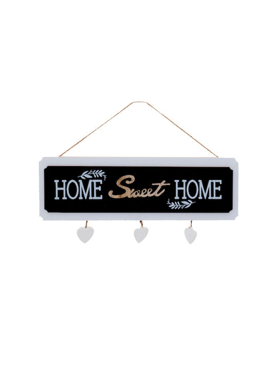 Uncle George Handmade Wall Sign Black Wooden 34.5x1x11cm