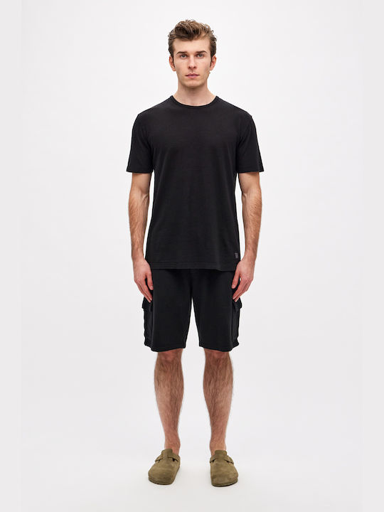 Dirty Laundry Bărbați T-shirt Sportiv cu Mânecă Scurtă Black