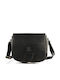 Leder Damentasche Schultertasche Schwarz