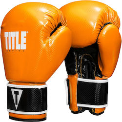 Title Boxing Instinct Fitness Boxhandschuhe aus Synthetikleder für Sandsack Orange