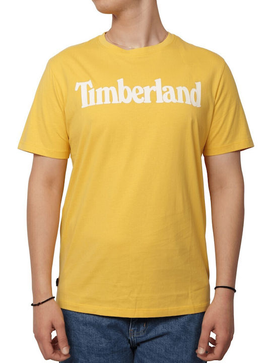 Timberland T-shirt Bărbătesc cu Mânecă Scurtă Yellow