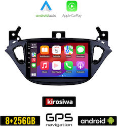 Kirosiwa Car-Audiosystem für Opel Corsa 2014+ (Bluetooth/USB/AUX/WiFi/GPS/Apple-Carplay/Android-Auto) mit Touchscreen 9"