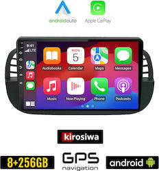 Kirosiwa Ηχοσύστημα Αυτοκινήτου για Fiat 500 2008-2015 (Bluetooth/USB/AUX/WiFi/GPS/Apple-Carplay/Android-Auto) με Οθόνη Αφής 9"