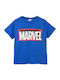 Superheroes Kids Blouse Blue