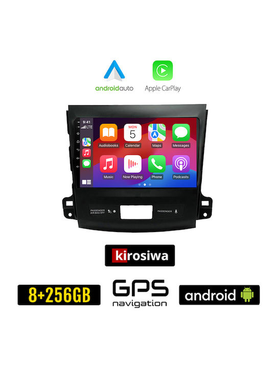 Kirosiwa Ηχοσύστημα Αυτοκινήτου για Citroen C-Crosser 2007+ (Bluetooth/USB/AUX/WiFi/GPS/Apple-Carplay/Android-Auto) με Οθόνη Αφής 9"