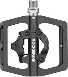 Rockbros Pedale de bicicletă Clipless Negre