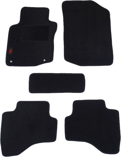 Autopataki Set of Front and Rear Mats 5pcs for Toyota Aygo 2005-2014 Black