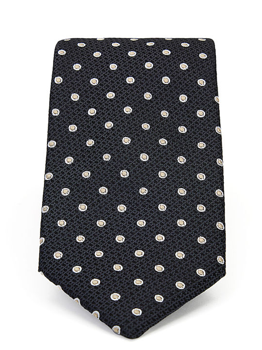 Boss Tie Mixed Design Silk Jacquard Boss Black