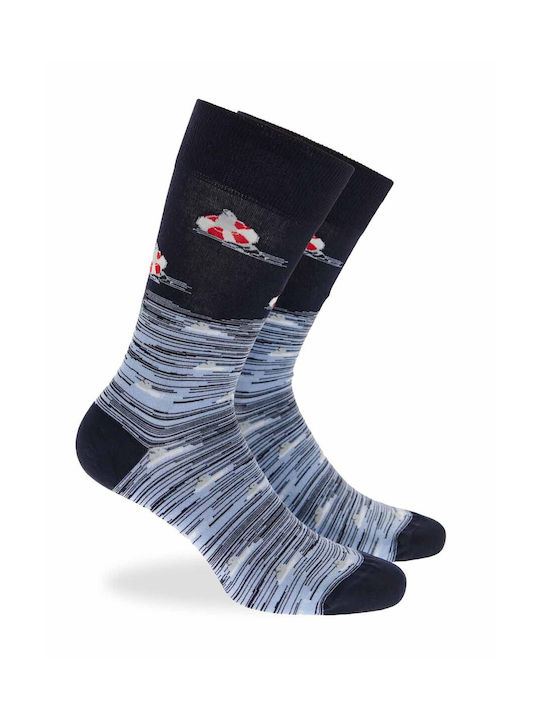 Bamboo Walk Socken W304-37 Blau