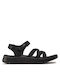 Damen Flache Sandalen in Schwarz Farbe